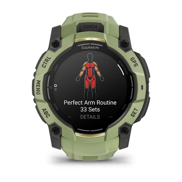 Garmin Instinct 3 50 mm, AMOLED Fern Green with Fern Green Band (010-03020-02)