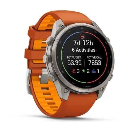 Garmin Fenix 9 Pro 47mm Titanium Autumn Orange/Spark Orange (010-04336-06)