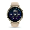 Garmin Venu 4 41 mm Lunar Gold Leather Band(010-03013-03)