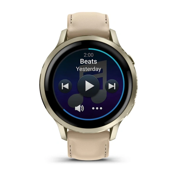 Garmin Venu 4 41 mm Lunar Gold Leather Band(010-03013-03)