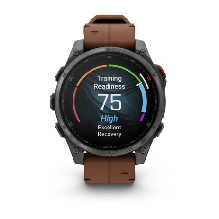 Garmin Fenix 8 Pro 47 mm AMOLED Sapphire Carbon Grey DLC leather (010-03198-40)