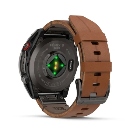 Garmin Fenix 8 Pro 47 mm AMOLED Sapphire Carbon Grey DLC leather (010-03198-40)