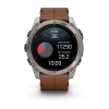 Garmin Fenix 8 51 mm AMOLED Sapphire Titanium Leather (010-02905-40)