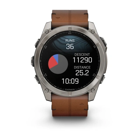 Garmin Fenix 8 51 mm AMOLED Sapphire Titanium Leather (010-02905-40)
