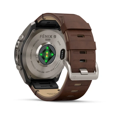 Garmin Fenix 9 Pro InReach 51mm Titanium Walnut Leather Band (010-04337-41)
