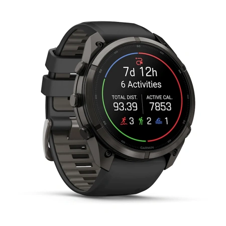 Garmin Fenix 9 Pro 51mm Carbon Gray DLC Titanium Black/Pebble Grey (010-04337-16)
