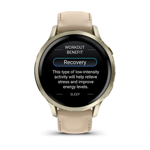 Garmin Venu 4 41 mm Lunar Gold Leather Band(010-03013-03)