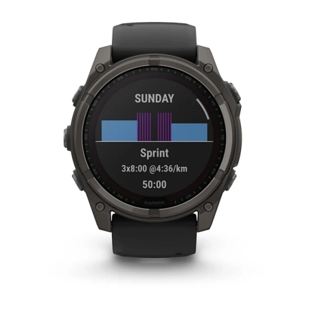 Garmin Fenix 8 51 mm Solar Sapphire Carbon Grey DLC (010-02907-11)