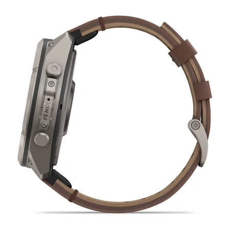 Garmin Fenix 9 Pro InReach 51mm Titanium Walnut Leather Band (010-04337-41)