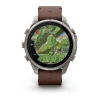 Garmin Fenix 9 Pro InReach 47mm Titanium Walnut Leather Band (010-04336-41)