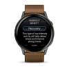 Garmin Venu 4 45 mm Slate Leather Band(010-03014-03)