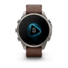 Garmin Fenix 9 Pro InReach 47mm Titanium Walnut Leather Band (010-04336-41)