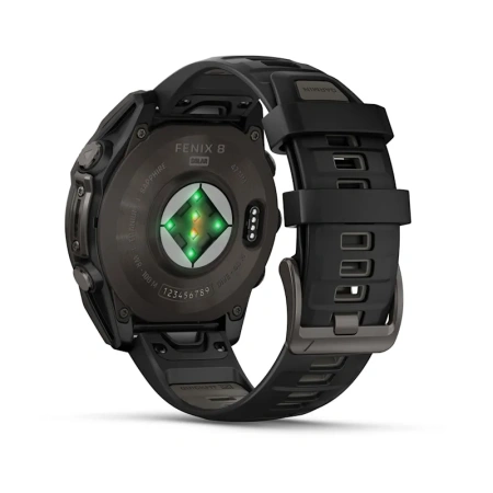Garmin Fenix 8 47 mm Solar Sapphire Carbon Grey DLC (010-02906-11)