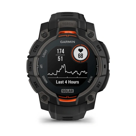 Garmin Instinct 3 45 mm, Solar Black (010-02934-00)