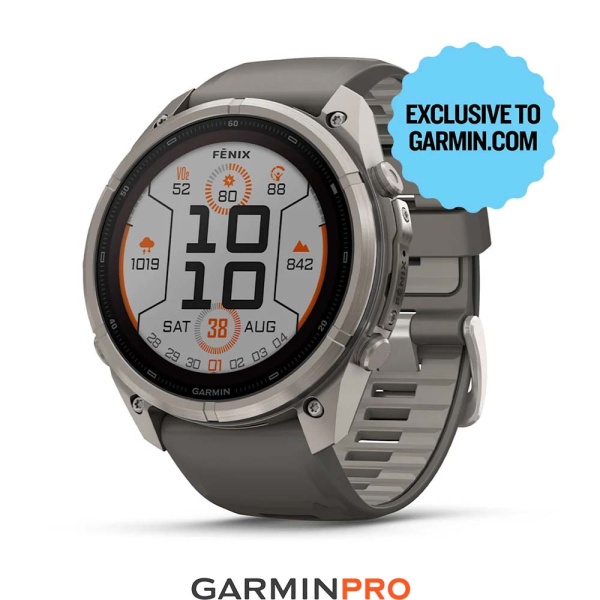 Garmin Fenix 9 Pro Solar 51mm Titanium with Pebble Grey (010-04339-06)