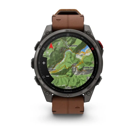 Garmin Fenix 8 Pro 47 mm AMOLED Sapphire Carbon Grey DLC leather (010-03198-40)