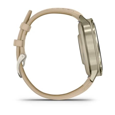 Garmin Venu 4 41 mm Lunar Gold Leather Band(010-03013-03)