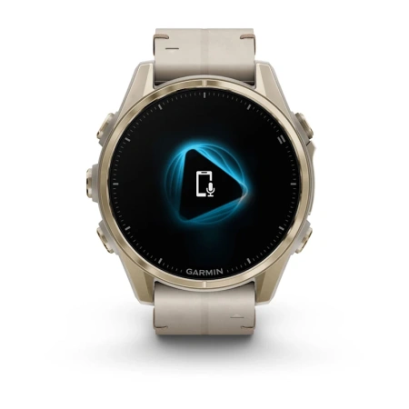 Garmin Fenix 8 43 mm AMOLED Sapphire Soft Gold Leather (010-02903-40)