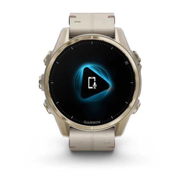 Garmin Fenix 8 43 mm AMOLED Sapphire Soft Gold Leather (010-02903-40)