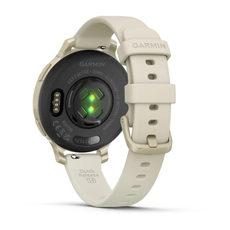 Garmin Lily 2 Active Lunar Gold with Bone Silicone Band (010-02891-00)