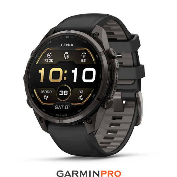 Garmin Fenix 9 Pro 47mm Carbon Gray DLC Titanium Black/Pebble Grey (010-04336-16)