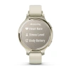 Garmin Lily 2 Active Lunar Gold with Bone Silicone Band (010-02891-00)