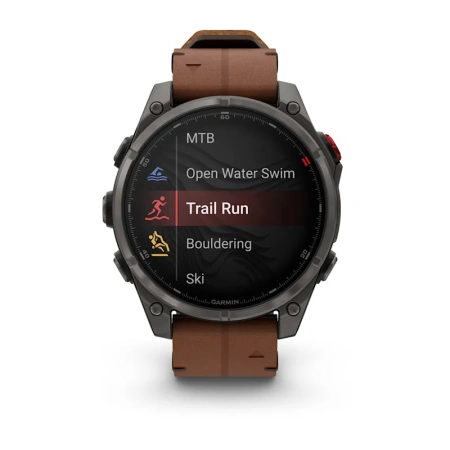 Garmin Fenix 8 Pro 47 mm AMOLED Sapphire Carbon Grey DLC leather (010-03198-40)
