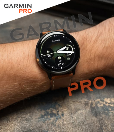 Garmin Venu 4 45 mm Slate Leather Band(010-03014-03)