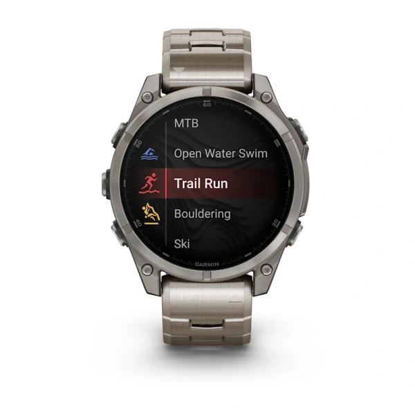 Garmin Fenix 8 47 mm, AMOLED Sapphire Titanium Ti-Band (010-02904-40)