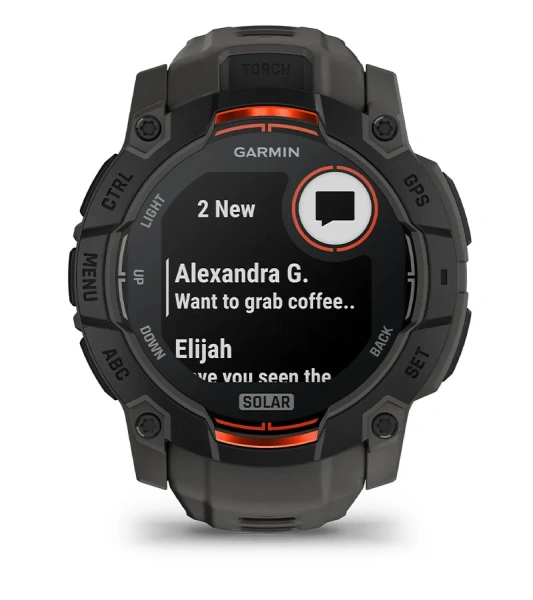 Garmin Instinct 3 50 mm, Solar Black (010-02935-00)