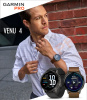 Garmin Venu 4 45 mm Slate Leather Band(010-03014-03)