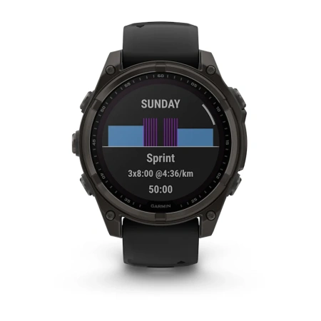Garmin Fenix 8 47 mm Solar Sapphire Carbon Grey DLC (010-02906-11)