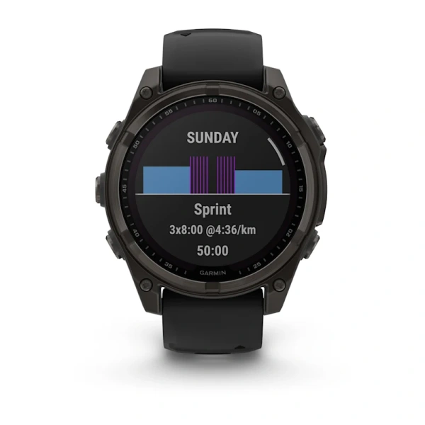 Garmin Fenix 8 47 mm Solar Sapphire Carbon Grey DLC (010-02906-11)