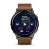 Garmin Venu 4 45 mm Slate Leather Band(010-03014-03)