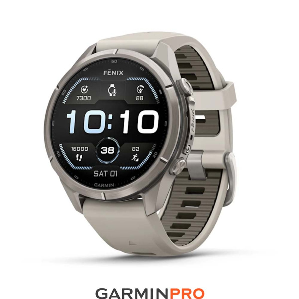 Garmin Fenix 9 Pro 43mm Titanium Fog Grey/Dark Sandstone (010-04335-86)