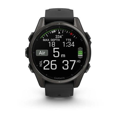 Garmin Fenix 8 43 mm AMOLED Sapphire Carbon Grey DLC (010-02903-21)
