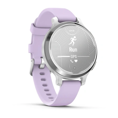 Garmin Lily 2 Active Silver with Purple Jasmine Silicone Band (010-02891-01)