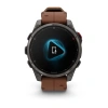Garmin Fenix 8 Pro 47 mm AMOLED Sapphire Carbon Grey DLC leather (010-03198-40)