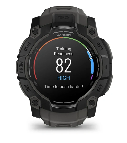 Garmin Instinct 3 50 mm, AMOLED Black/Bolt Blue (010-03020-03)