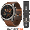 Garmin Fenix 8 51 mm AMOLED Sapphire Titanium Leather (010-02905-40)
