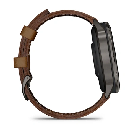 Garmin Venu 4 45 mm Slate Leather Band(010-03014-03)