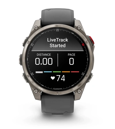 Garmin Fenix 8 Pro 47 mm AMOLED Sapphire Carbon Grey DLC leather (010-03198-40)