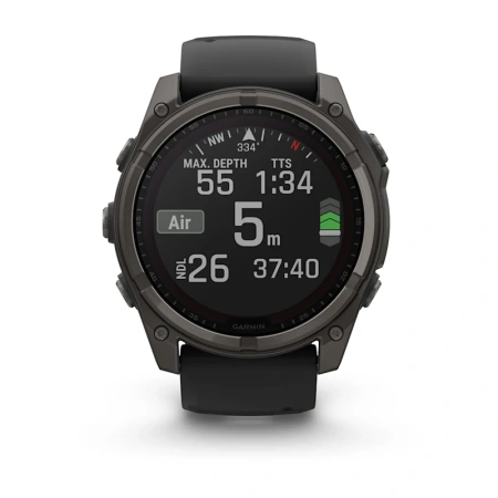 Garmin Fenix 8 51 mm Solar Sapphire Carbon Grey DLC (010-02907-11)