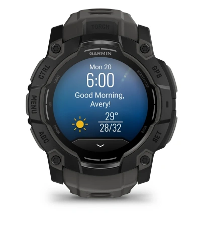 Garmin Instinct 3 50 mm, AMOLED Black/Bolt Blue (010-03020-03)