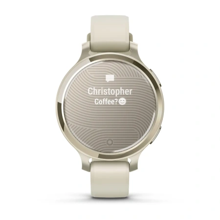 Garmin Lily 2 Active Lunar Gold with Bone Silicone Band (010-02891-00)