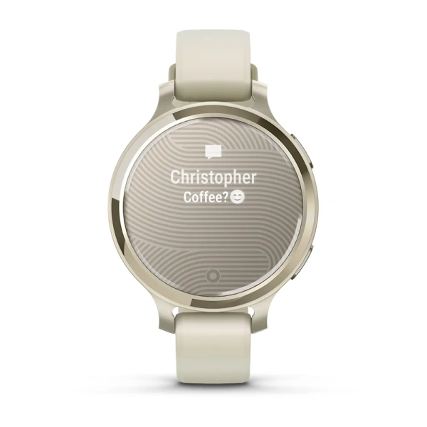 Garmin Lily 2 Active Lunar Gold with Bone Silicone Band (010-02891-00)