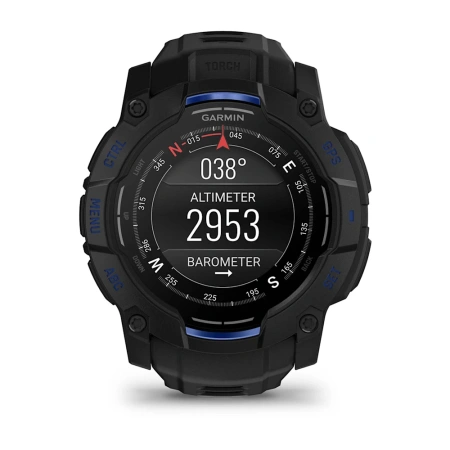 Garmin Instinct 3 50 mm, AMOLED Black/Bolt Blue (010-03020-03)