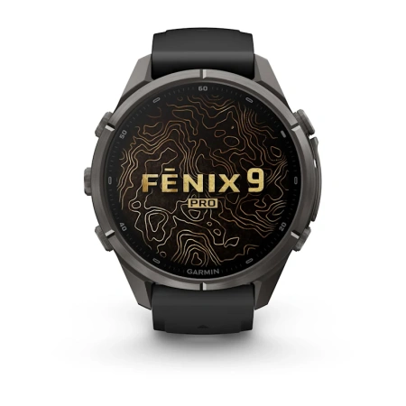 Garmin Fenix 9 Pro 43mm Carbon Gray DLC Titanium Black/Pebble Grey (010-04335-16)