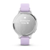 Garmin Lily 2 Active Silver with Purple Jasmine Silicone Band (010-02891-01)