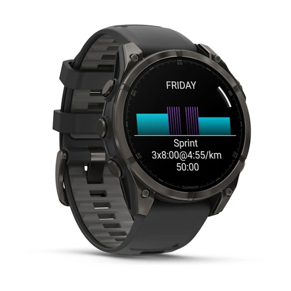 Garmin Fenix 8 47 mm AMOLED Sapphire Carbon Grey DLC (010-02904-21)